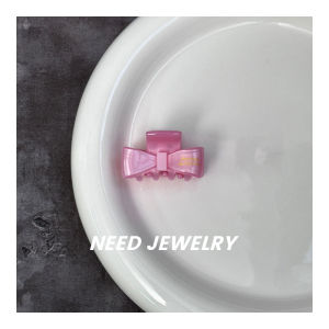 Japanese and Korean New Arrival Ins Bows Small Hair Grabbing Clip France Gold Standard Bangs Shark Clip Acetate Princess Clip Headdress