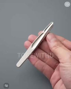 Round Tips Eyebrow Tweezers Stainless Steel Eye Brow Clips Fine Hairs Puller Makeup Tools