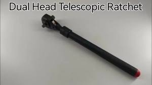 MacWork | MacWork 1/2in. and 3/8in. Drive Dual Head Ratchet Handle with Hammer Function Telescopic Extendable Ratchet Handle