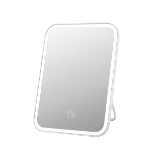 Portable Folding LED Makeup Mirror with Light High Definition Desktop Cosmetic Desk Mirror for Dormitory Small  Style