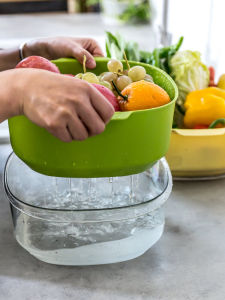 Double Layer Home Use Fruit Vegetable Draining Basket: A Versatile Kitchen Storage Solution