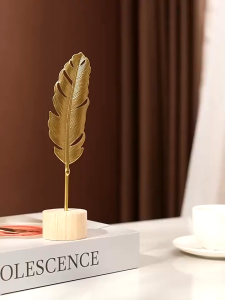 Artificial Gold Flower Leaves Leaf Grass Handmade artificial leaves for decoration gold flowers