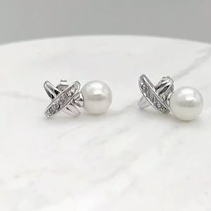 Her Jewellery Chris Pearl Earrings - Luxury Crystal Embellishments plated with 18K Gold