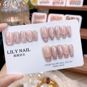 Lilynail Handmade Nail Art Stickers Removable Fashionable Floral Design Wearable Nails Easy Application Long Lasting Effect