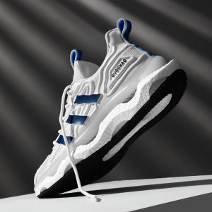 Mens Running Shoes PT Mens Casual Sporty Dad Sneakers Ultra Lightweight Shock Absorption Increased Height Trendy White Shoes