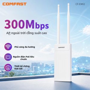 Comfast | Comfast Bộ Khuếch Đại Bộ Định Tuyến Wifi Ngoài Trời 2.4G/5G 300Mbps Gigabit Wireless AP Repeater Bộ Mở Rộng Chống Nước Điểm Truy Cập Cho Gia Đình