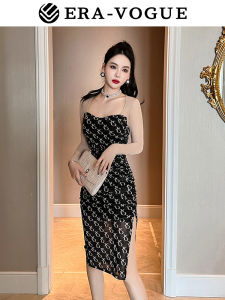 ZYHT (Giải phóng mặt bằng Sử dụng phiếu giảm giá)  đầm lưới đầm body nữ ôm body xẻ tà đầm dự tiệc sang trọng eravogue 10186