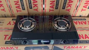 Bếp gas đôi Hồng Ngoại Tanaky H07 Mặt kính cường lực lửa xanh tiết kiệm gas - Bảo hành chính hãng 2 năm