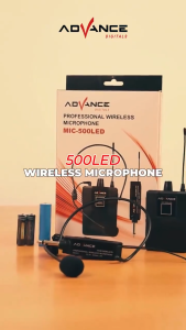 Advance MIC-500 Mic Bando Wireless Mic Clip On / Microphone Eksternal Wireless garansi resmi