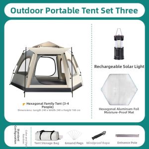 JIBUZHE | Automatic Waterproof and Sun Protection Tent for Camping Picnics Thickened