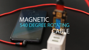 Kabel Magnetic Rotation 7-pin USB-A to Type-C / MicroUSB / Lightning