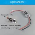 Smart Photocell Light Switch Dual Mode [Day ON/Night ON] Waterproof Sensor Probe 5A Auto On/Off for  Indoor and Outdoor Lighting. 