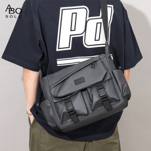 ABOSOLE กระเป๋าสะพายผู้ชายใช้ได้ทั้งชายและหญิงกระเป๋าพาดลำตัวแฟชั่นลวดลายสร้างสรรค์บรรจุได้เยอะกันน้ำน้ำหนักเบากระเป๋าถนนกีฬาลำลองสำหรับการเดินทางกลางแจ้ง