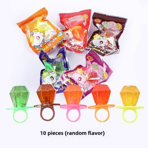 Jiamilai Diamond Candy Kids Candy Diamond Ring Candy Cute Gem Candy Fruit Drop Nostalgic Childhood Snacks