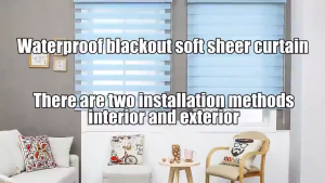 180*160cm 99% Blackout wide Korean Blinds for window blackout Double Rolling Curtains Shade Suitable sun blinds for Offices Bedroom Kitche