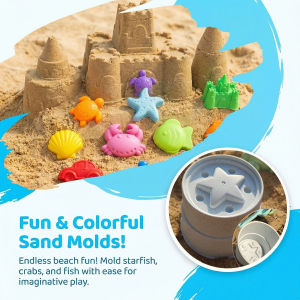Small Creative Beach Mold Set Children Play Sand Toy Summer Water Outdoor Educational Game for Kids Accessories Color Random