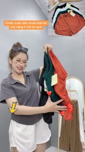 Quần đùi lưng thun BIGSIZE CÔ NHỎ nữ giá rẻ có dây cột Quần short form rộng thun co giãn từ 58-95kg  - Q13