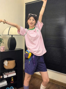 ZHUOCAN | Quick-Drying Dophamine Pink Womens Summer Outdoor Sports Outfit