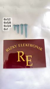 baut lancip 6x1/2 6x3/4 3x5/8 6x1 harga per100pcs