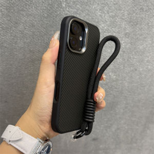 Black Carbon Fiber Pattern Silicone Phone Case for  16 16Plus 16Promax 15Pro 14 13 with Soft Edge Protection Elegant Design