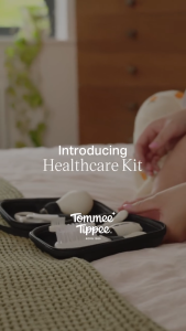 Tommee Tippee Baby Healthcare and Grooming Kit 9x Essential Newborn Care Items for Home and Travel Wipe-Clean and Waterproof Travel Case