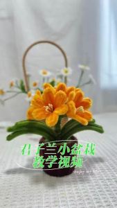 DIY artificial flowers handmade twisted stick material kit bouquet of small potted plants model ornaments birthday gift