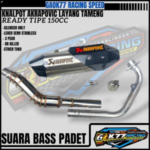 Knalpot Akrapovic Layang Vixion R15 Gsx Cbr150r cb150r Vixion Satria Mx Sonic verza Byson Cs1 dll