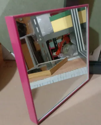 Cermin kotak persegi 21cmx21cm/Cermin Tempel/Cermin Rias