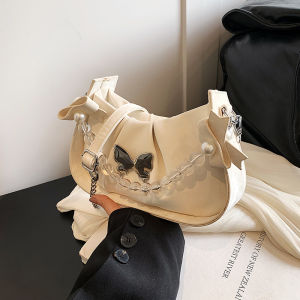 Túi Đeo Chéo Da PU Mềm Kiểu Pháp Ngọt Ngào Cho Nữ 2025 Túi Vuông Nhỏ Thời Trang Có Khóa Kéo Túi Đeo Vai Đơn Có Khóa Kéo