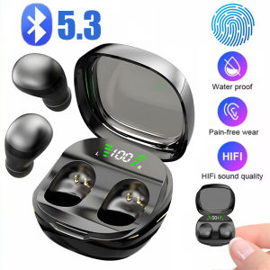 หูฟังไร้สายการนอนหลับแบบมินิมองไม่เห็นบลูทูธ5.3หูฟังลดเสียงรบกวนชุดหูฟังออกกำลังกายระบบไฮไฟหูฟังสเตอริโอกันน้ำ