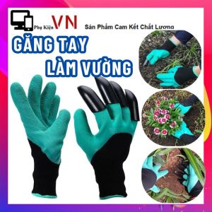 Găng Tay Làm Vườn Có Móng Vuốt Chuyên Dụng (BỚI ĐÂT NHỔ CỎ TRỒNG CÂY) Độ Bền Cao Chống Thấm Nước Tiện Loại - Bao Tay Làm Vườn