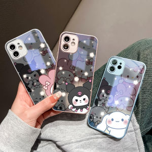 Hontinga Tempered Glass Casing Cases For Xiaomi Mi 11 Lite 5G NE 12 12X Poco C71 M3 Pro 5G Redmi A5 Note 10 5G Case Cartoon Cinnamoroll My Melody Kuromi Phone Case  Back Cover Casing Hard Case