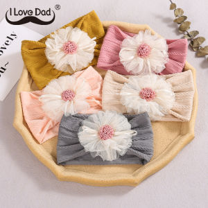 Hoa Lớn trẻ em headands bé mềm cho trẻ sơ sinh đàn hồi bông băng đô phụ kiện tóc đồ đội đầu