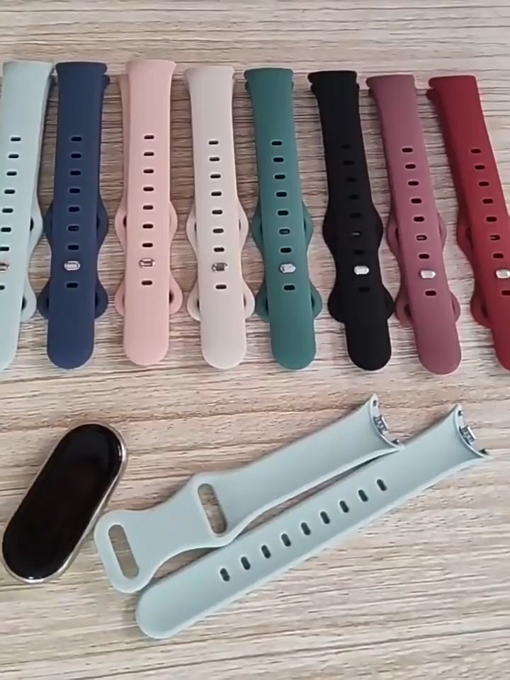 Silicone Strap Band for Xiaomi Mi Band 10/9/8 Soft Sport Rubber Replacement Belt Bracelet Wristbands Accessories Smartwatch for Tali Jam Tangan Smartwatch Mi Band 10/9/8