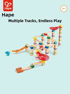 Hape | Spiral Racing Track Marble Game for 3-6 Year Olds
