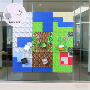 Magnetic base plate with multiple base plates to match my world magnetic building block toys DIY childrens toys