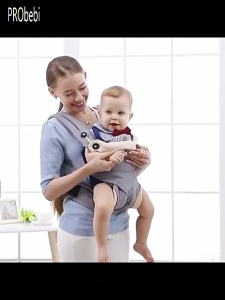 เป้อุ้มเด็ก เป้อุ้มเด็กฝ้าย 0-4 เป้อุ้มเด็กระบายอากาศ กระเป๋าอุ้มเด็ก สำหรับฤดูร้อน ระบายอากาศได้ โฟร์ซีซัน โพลีเอสเตอร