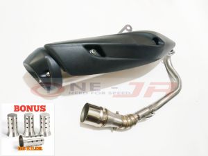 Knalpot Standar Racing Copy ROB 1 HONDA Vario 125 150 Beat Fi Esp Scoopy Genio Pcx 160 Lokal Aerox 155 Nmax old new Lexi X-ride Mio sporty Suara Ngebas Adem Model TZM