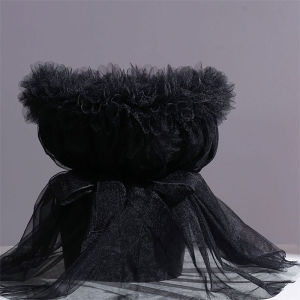 Fairy Dust Gauze Rose Flower Bouquet Soft Light Wrinkle Edge Small Fragrance Style Floral Design DIY Flower Arrangement