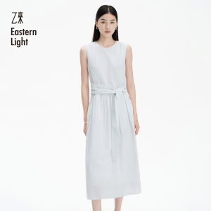 Eastern Light | Floral Bud Sleeveless Black Tie Dress