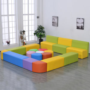Colorful Soft Long Bench For Kids