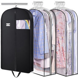 Dustproof Clothing Covers Garment Bags For Travel With Zipper Coat Suit Dress Protector Closure Hanging Garment Closet Organizer