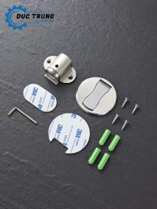 Chặn Cửa Thông Minh Hít Nam Châm Có Thể Thay Đổi Chiều Cao Chống Va Đập - Kèm Miếng Dán 3M & Ốc Vít - 003