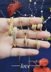 Xuping Set Perhiasan Wanita Motif Cobra Xds333