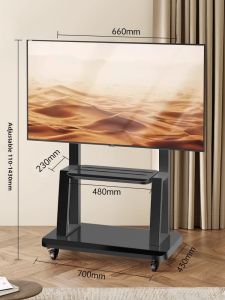 BESSGROUP | Portable TV Stand with Wheels