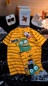 Kaos Anak | Baju & Atasan Anak Motif Garis Mounster | UNICUTS PROMO... Pakaian Anak Laki Laki Dan Perempuan 3 Sampai 10 Tahun / Kaos Anak Laki Laki Dan Perempuan Salur