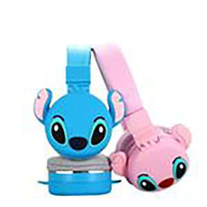 New Stitch Wireless Bluetooth Headphones AH-806 HIFI Sound Stereo Foldable Headsets with Mic for Children Anime Cartoon