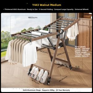 MINGZHI | Foldable Multi-purpose Clothes Drying Rack