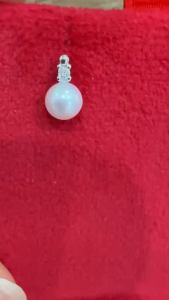 Poh Heng Jewellery 18K Timeless Pearl with Diamond Earrings in White Gold