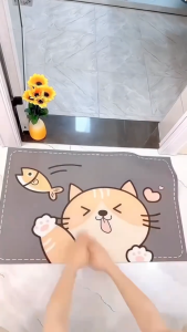 1pc Bathroom Mat Mat sanrio Cinnamoroll Kitchen Rug Non Slip Bath Mat Quick Drying Absorbent